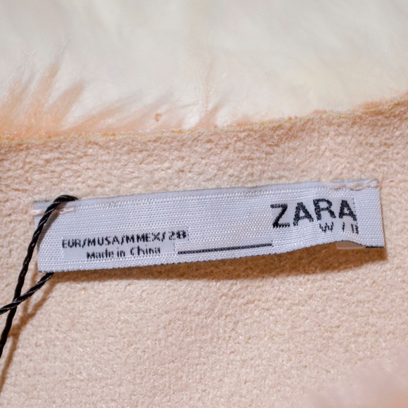 ZARA Pink Faux Fur Fuzzy Top - Picture 2 of 5